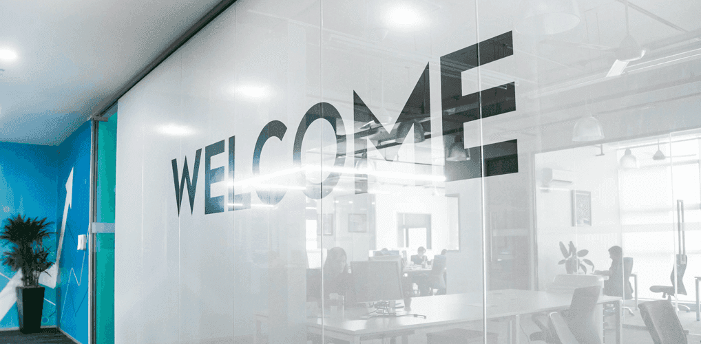 Welcome entrance